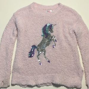 fuzzy unicorn sweater